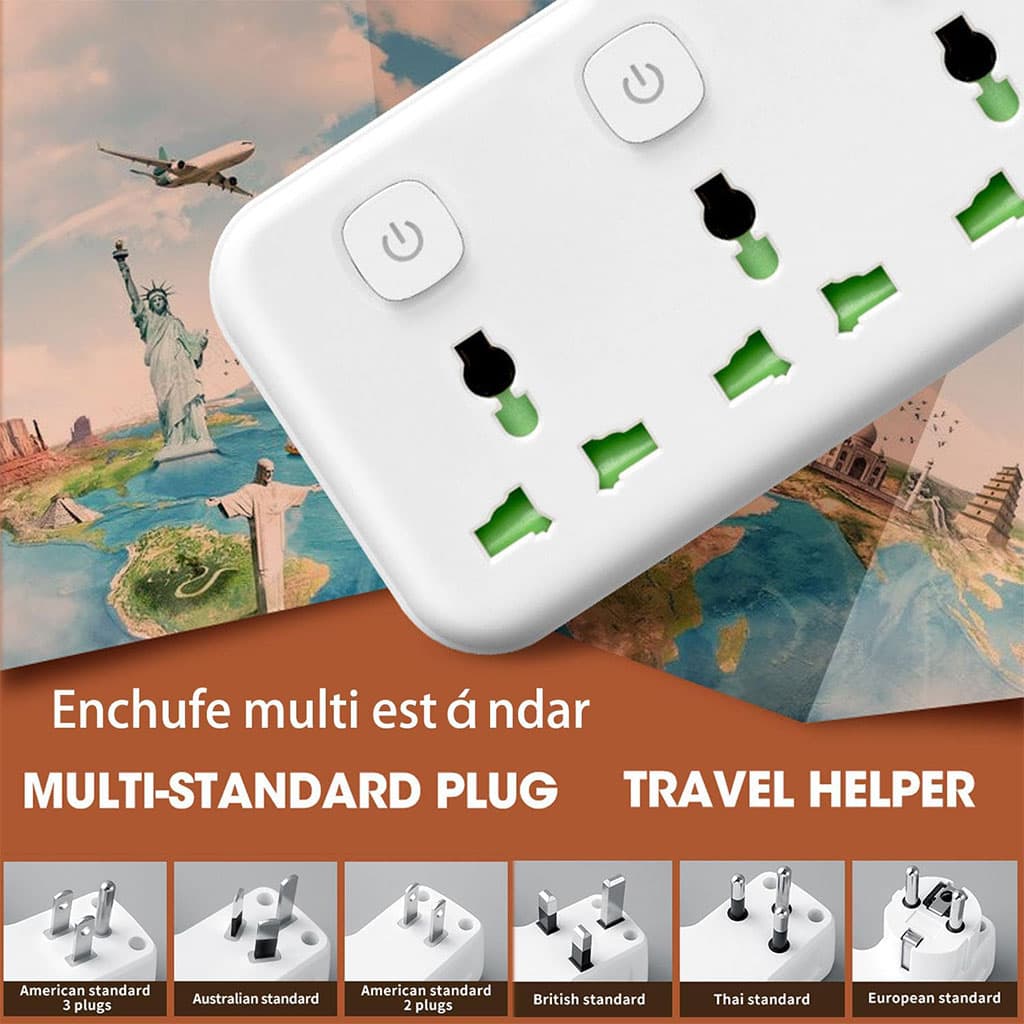 Multiprise Murale LED avec 2 ports USB-A et 1 port USB-C (charge rapide) – مقبس طاقة مقبس طاقة مع منافذ شحن - Outillage et Bricolage - صورة 6