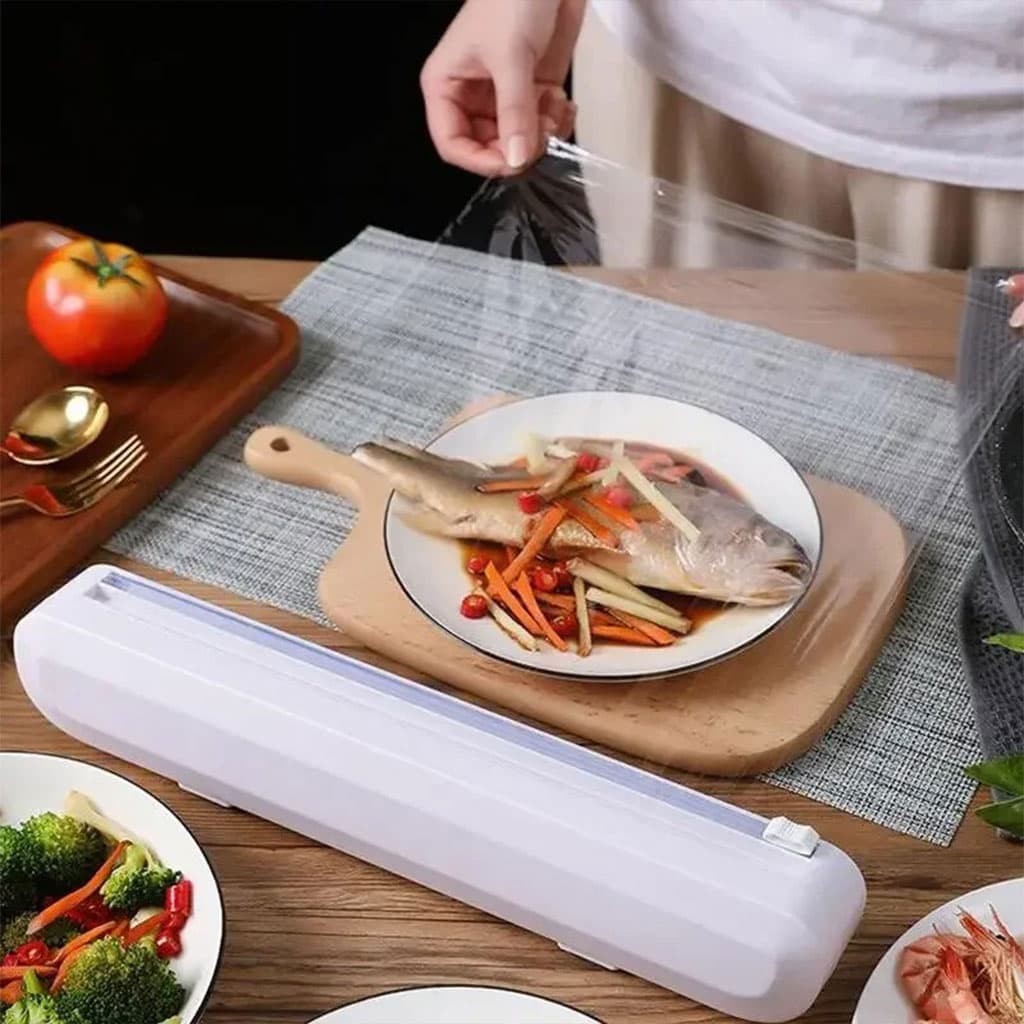 Distributeur de Film Alimentaire Étirable en Cuisine – موزع ورق في المطبخ - Cuisine - صورة 2