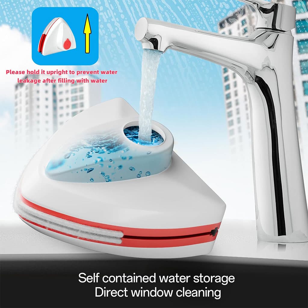 Nettoyeur Magnétique avec Injection de Liquide 3-8 mm – أداة مغناطيسية لتنظيف الزجاج الخارجي - Maison - صورة 2