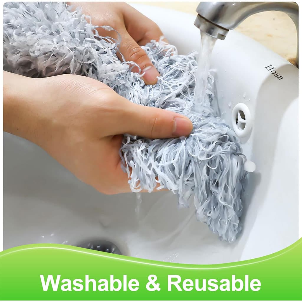 Plumeau télescopique Lavable en Microfibre – أداة تنظيف في الزوايا البعيدة - Maison - صورة 4