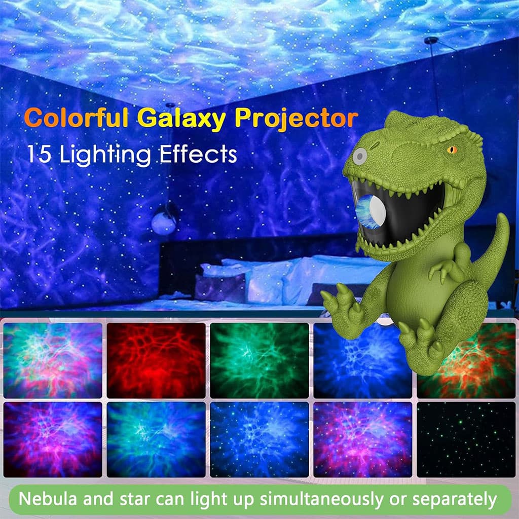 Dinosaure Projecteur Galaxie et Haut Parleur avec Télécommande – جهاز عرض نجوم ومكبر صوت - Électronique - صورة 4
