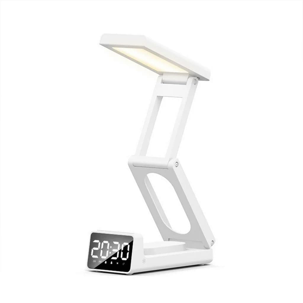 Lampe de bureau rechargeable sans fil avec réveil LED et power bank 10 000 mAh – مصباح مكتب ومصباح مع شاحن متنقل - Électronique - صورة 4