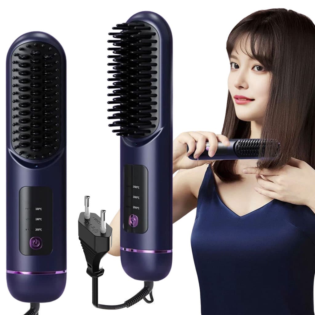 Brosse Lissante et Bouclante Électrique YX-228 – فرشاة تسريح الشعر - Soins et Beauté - صورة 1