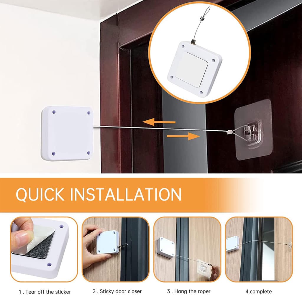 Ferme-porte automatique sans perforation – أداة غلق الباب أوتوماتكيا - Maison - صورة 2