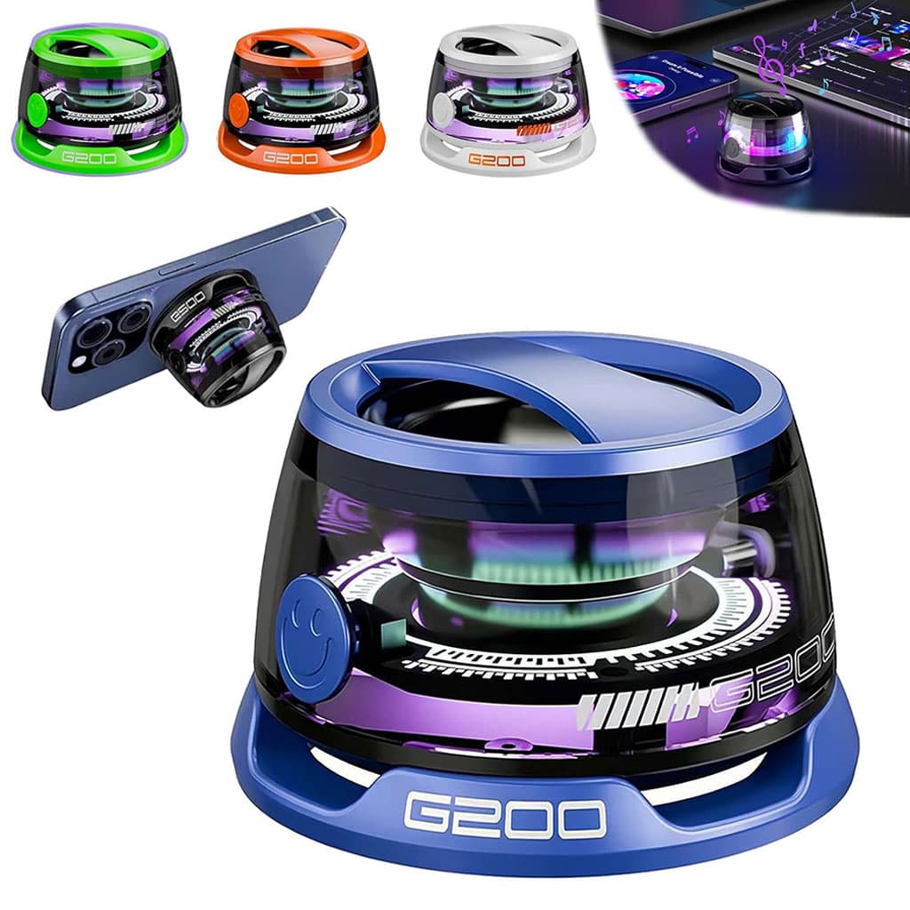 G200 Mini Haut-parleur Bluetooth magnétique sans fil avec lumière RVB – مكبر صوت مغناطيسي ومحمول - Électronique - صورة 1