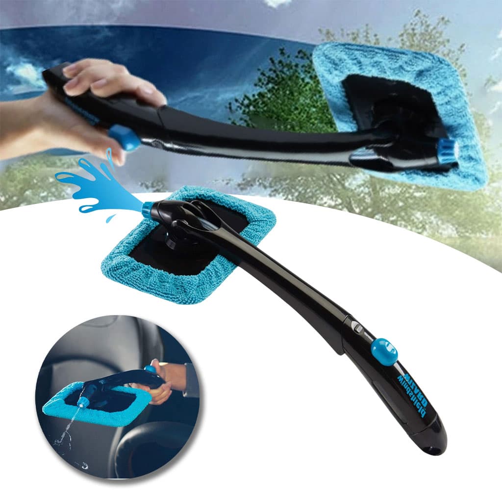 Hurricane Nettoyant pour Vitres en Microfibre avec Spray – منظف زجاج مع أداة رش - Maison - صورة 1
