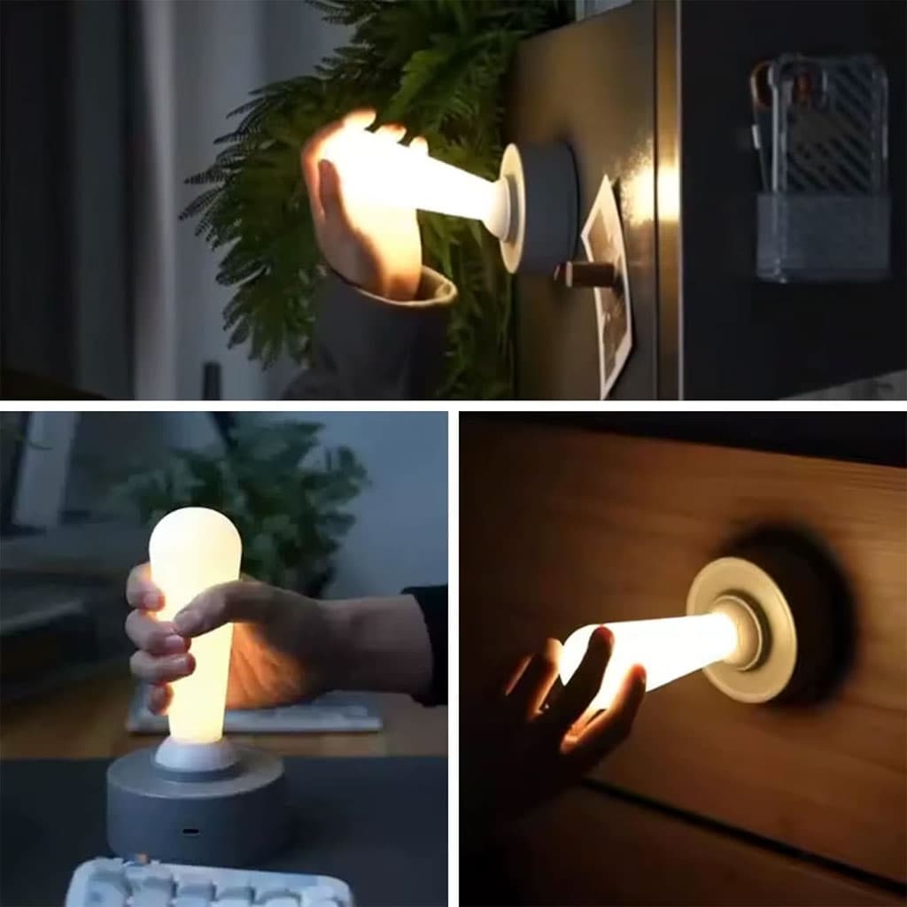 Veilleuse LED à Levier avec Interrupteur à bascule Rechargeable – مصباح غرف نوم قابل للشحن - Électronique - صورة 6