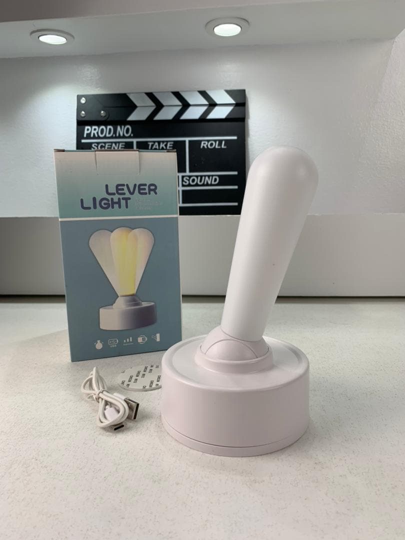 Veilleuse LED à Levier avec Interrupteur à bascule Rechargeable – مصباح غرف نوم قابل للشحن - Électronique - صورة حقيقية 7