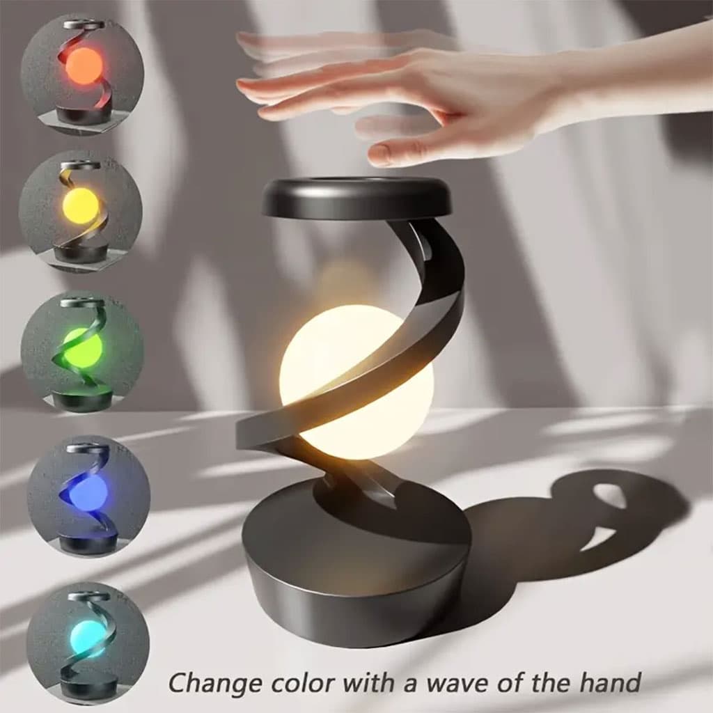 Lampe de Chevet en Spirale Design Moderne Lumière RGB – مصباح لاسلكي بأضواء متغيرة - Électronique - صورة 2