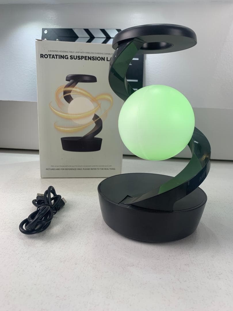 Lampe de Chevet en Spirale Design Moderne Lumière RGB – مصباح لاسلكي بأضواء متغيرة - Électronique - صورة حقيقية 9