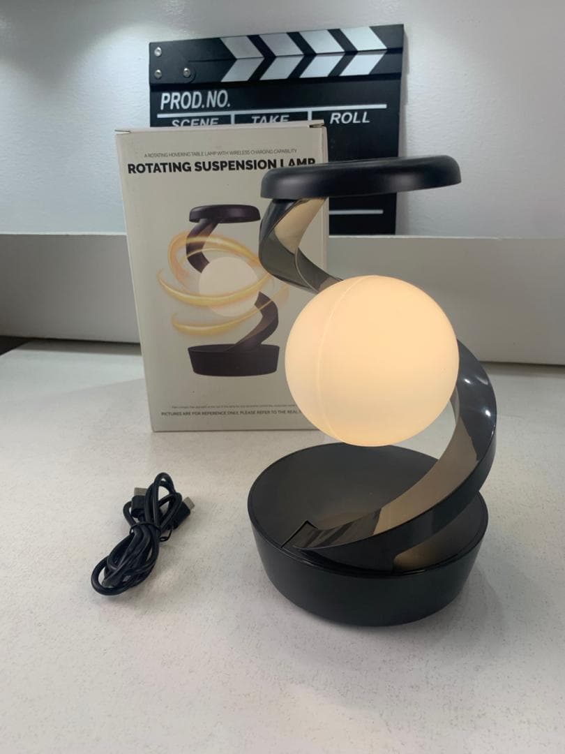 Lampe de Chevet en Spirale Design Moderne Lumière RGB – مصباح لاسلكي بأضواء متغيرة - Électronique - صورة حقيقية 10