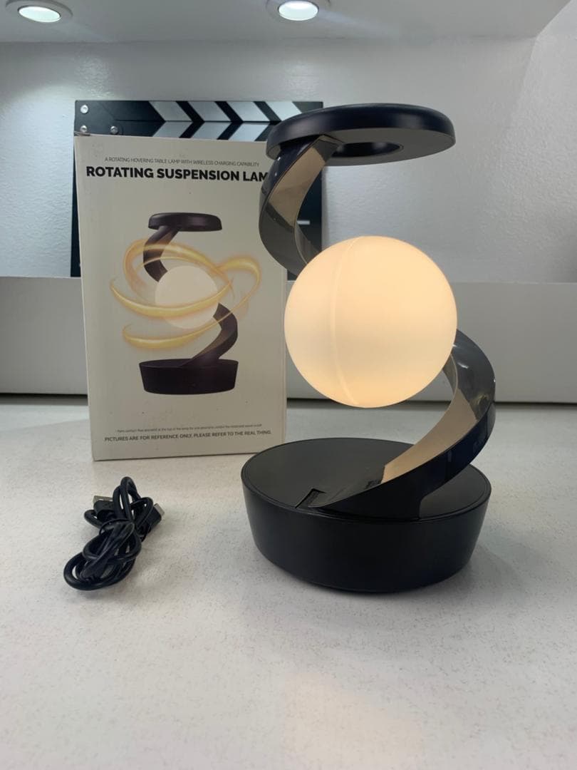 Lampe de Chevet en Spirale Design Moderne Lumière RGB – مصباح لاسلكي بأضواء متغيرة - Électronique - صورة حقيقية 11