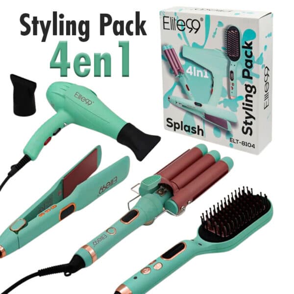 Elite99 Styling 4en1 Pack Ultime pour des Cheveux Parfaits – مجموعة العناية بالشعر 4في1 - Soins et Beauté - صورة 1