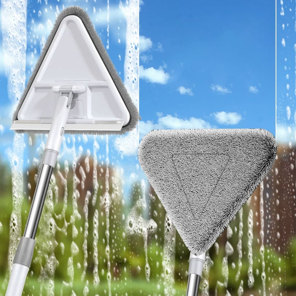 Vadrouille de Nettoyage avec Manche Long Pliable à 180° avec Grattoir – ممسحة من ميكروفيبر للتنظيف في أصعب المناطق - Maison - صورة 4