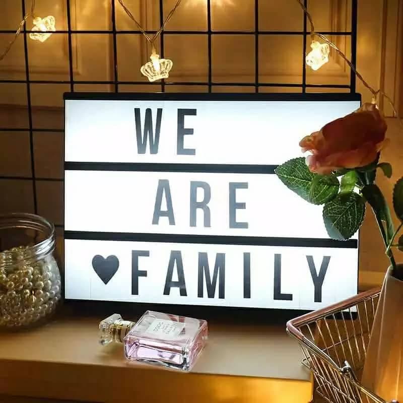 LED MESSAGE LIGHT BOX -Noir et Blanc - Maison - صورة 1