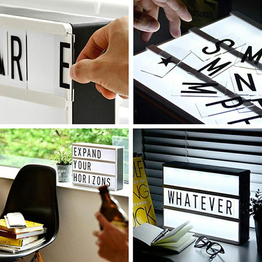 LED MESSAGE LIGHT BOX -Noir et Blanc - Maison - صورة 2