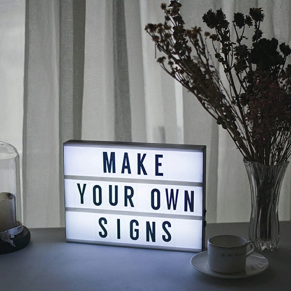 LED MESSAGE LIGHT BOX -Noir et Blanc - Maison - صورة 4