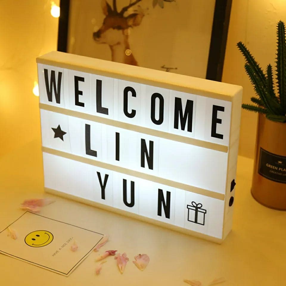 LED MESSAGE LIGHT BOX -Noir et Blanc - Maison - صورة 7