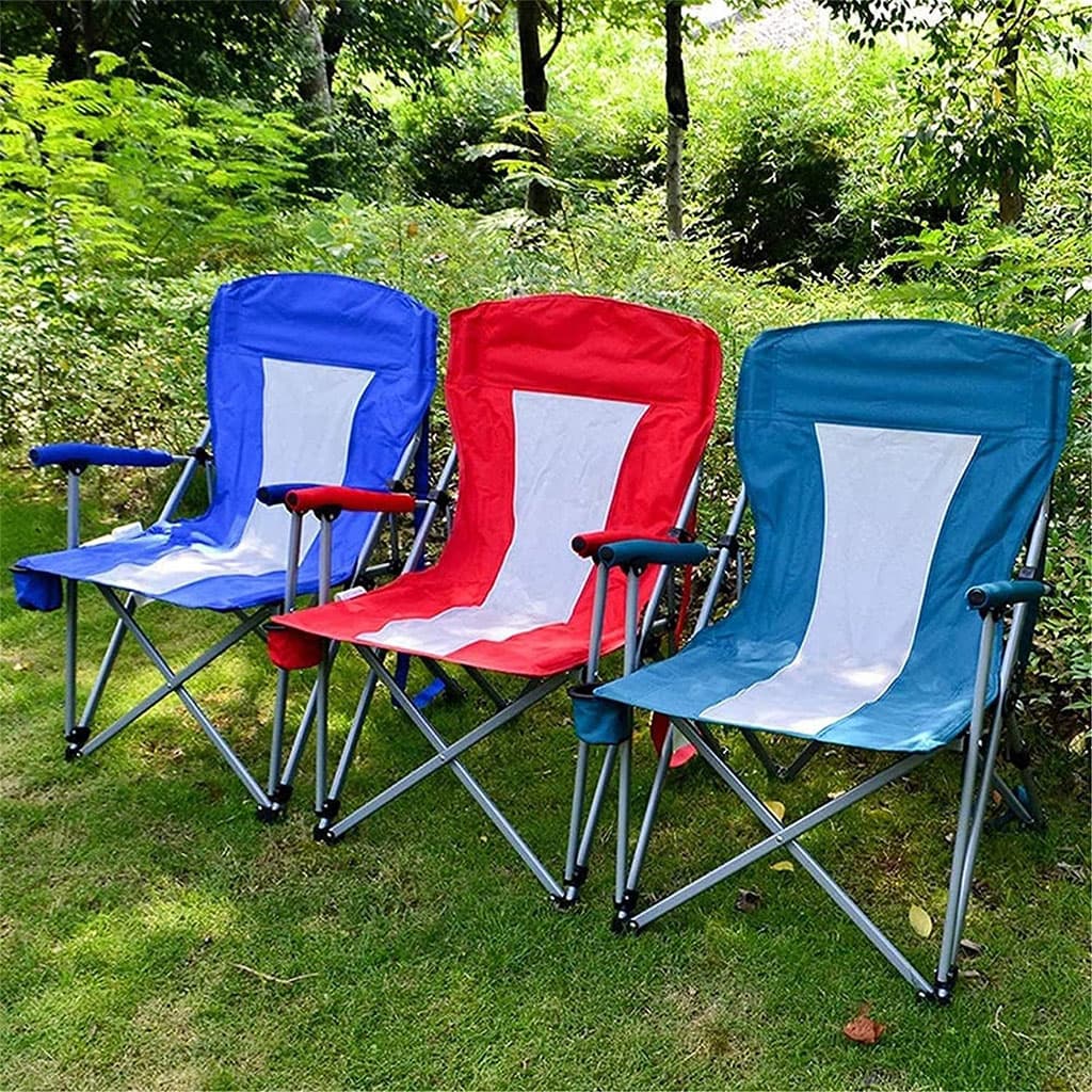 Chaise de camping pliable légère et durable de qualité supérieure avec porte-gobelet – كرسي تخييم جودة عالية - Camping et Randonnée - صورة 3
