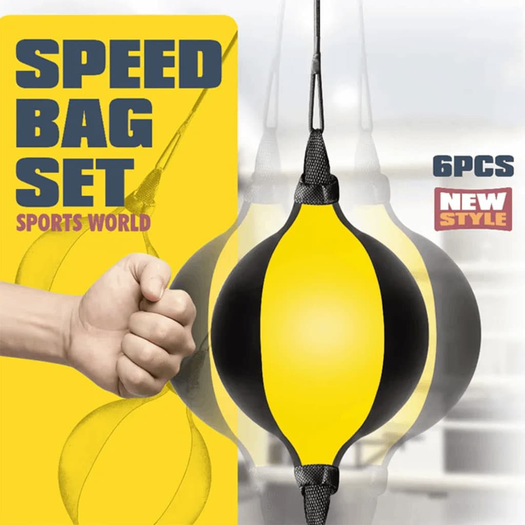 Ensemble Sac de Boxe Speed Bag SET 6Pcs pour l’entrainement à domicile – طقم كرة البوكس قابلة للإرتداد - Jouet & Gaming - صورة 3