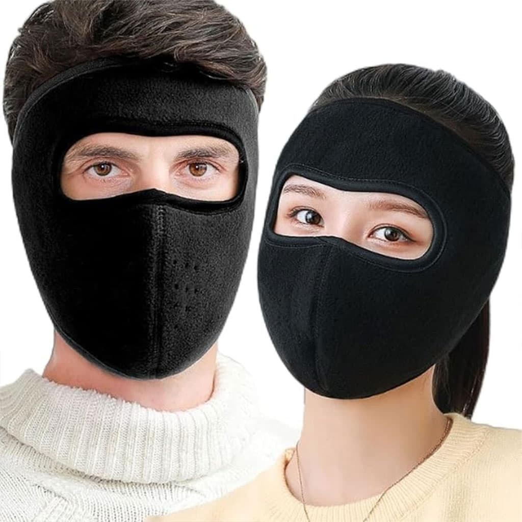 Masque moto pour l’hiver coupe-vent en polaire avec protection pour les yeux – قناع مضاد للبرد لسائقي الدراجات النارية - Accessoires Auto/Moto - صورة 1