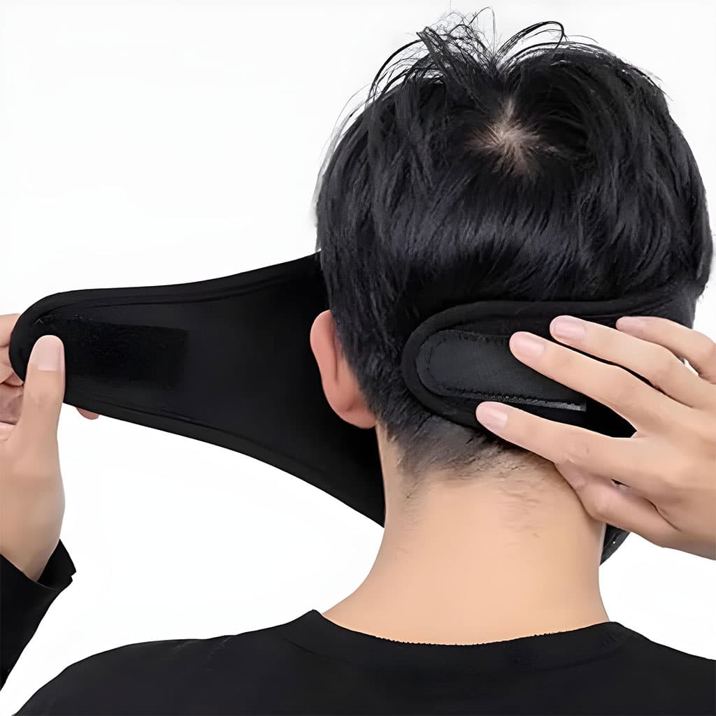 Masque moto pour l’hiver coupe-vent en polaire avec protection pour les yeux – قناع مضاد للبرد لسائقي الدراجات النارية - Accessoires Auto/Moto - صورة 4