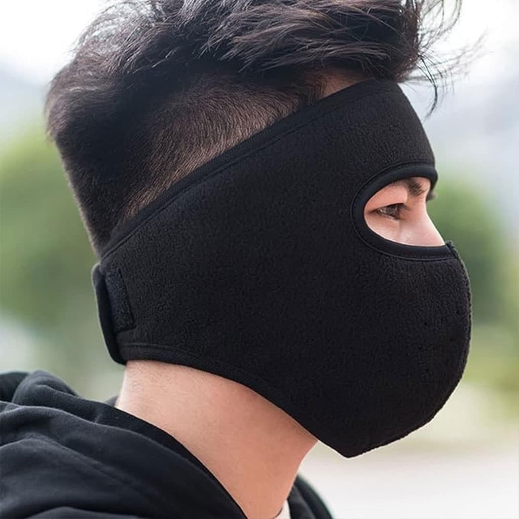 Masque moto pour l’hiver coupe-vent en polaire avec protection pour les yeux – قناع مضاد للبرد لسائقي الدراجات النارية - Accessoires Auto/Moto - صورة 7