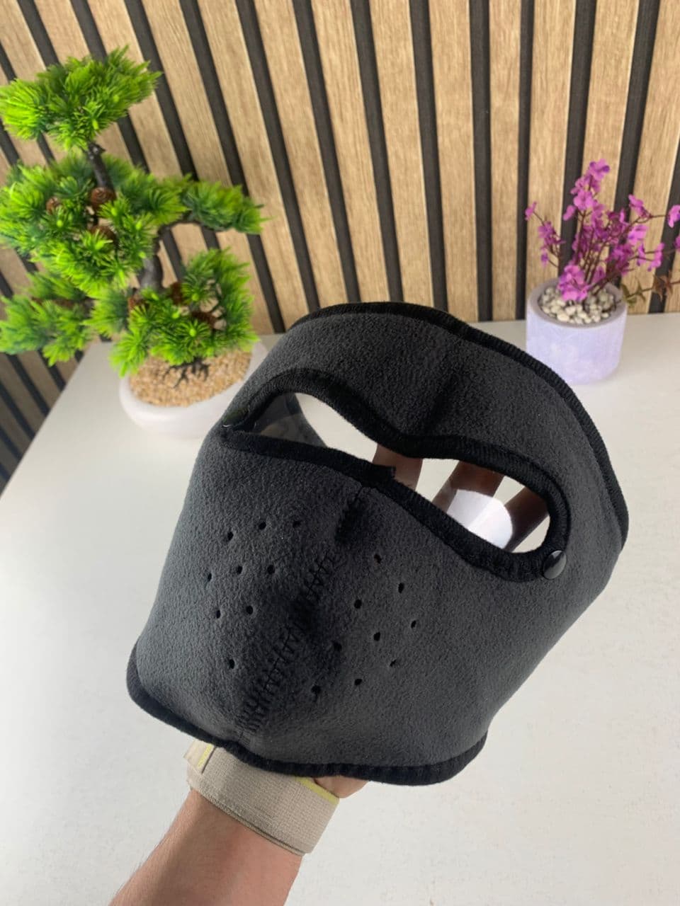 Masque moto pour l’hiver coupe-vent en polaire avec protection pour les yeux – قناع مضاد للبرد لسائقي الدراجات النارية - Accessoires Auto/Moto - صورة حقيقية 8