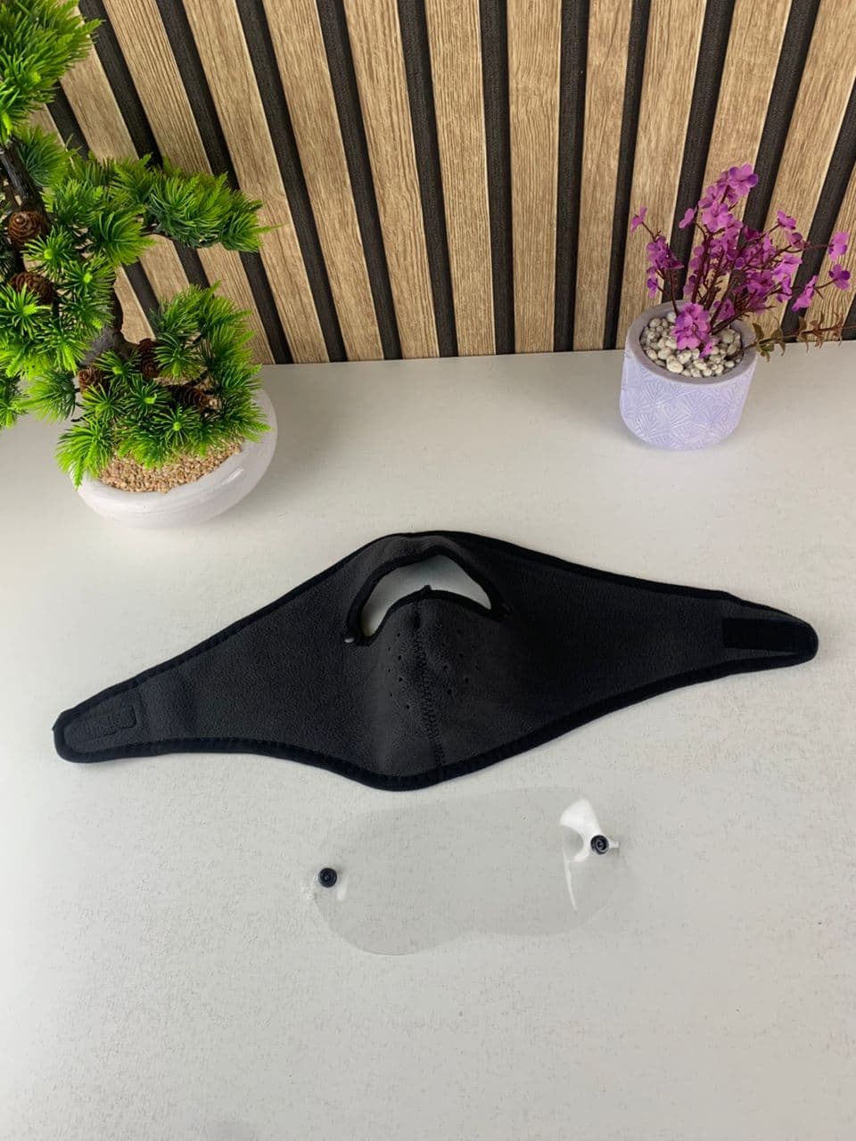 Masque moto pour l’hiver coupe-vent en polaire avec protection pour les yeux – قناع مضاد للبرد لسائقي الدراجات النارية - Accessoires Auto/Moto - صورة حقيقية 10