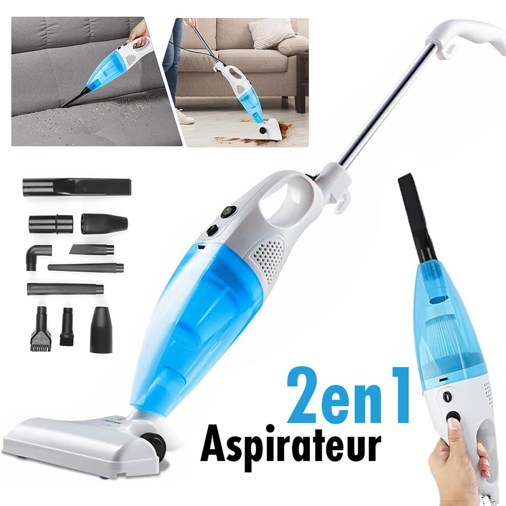 Balai Aspirateur Multismart 500W/14Kpa 2en1avec Filtre de Haute efficacité et 9 Têtes de Rechange – مكنسة كهربائية منزلية بعدة رؤوس - Electroménager - صورة 1