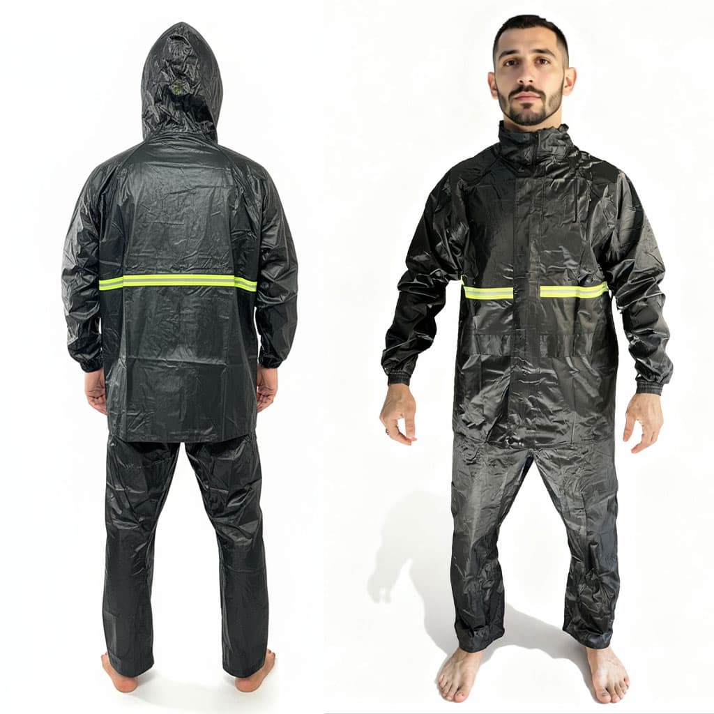 Ensemble De Pluie Imperméable Veste Et Pantalon pour une protection optimale V1 – بدلة مقاومة للماء - Outillage et Bricolage - صورة 1