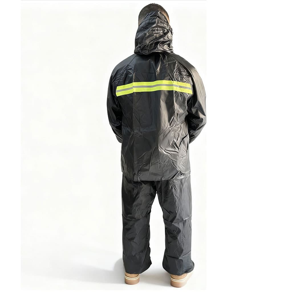 Ensemble De Pluie Imperméable Veste Et Pantalon avec Doublure Intérieure V2 – بدلة مقاومة للماء سميكة - Outillage et Bricolage - صورة 3