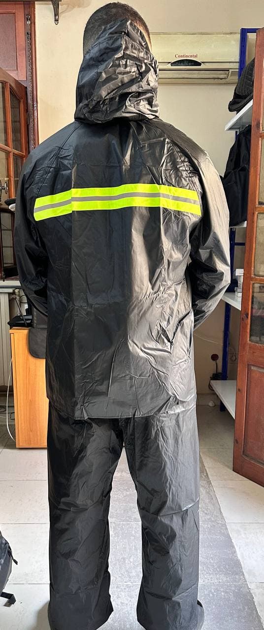 Ensemble De Pluie Imperméable Veste Et Pantalon avec Doublure Intérieure V2 – بدلة مقاومة للماء سميكة - Outillage et Bricolage - صورة حقيقية 7