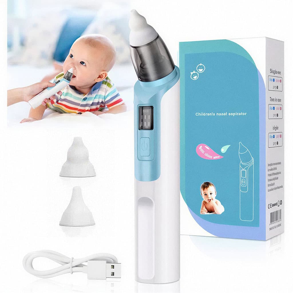 Aspirateur Nasal Électrique pour Bébé Adapté aux Nourrissons et Nouveau-nés – جهاز شفط للرضع - Maternité - صورة 1