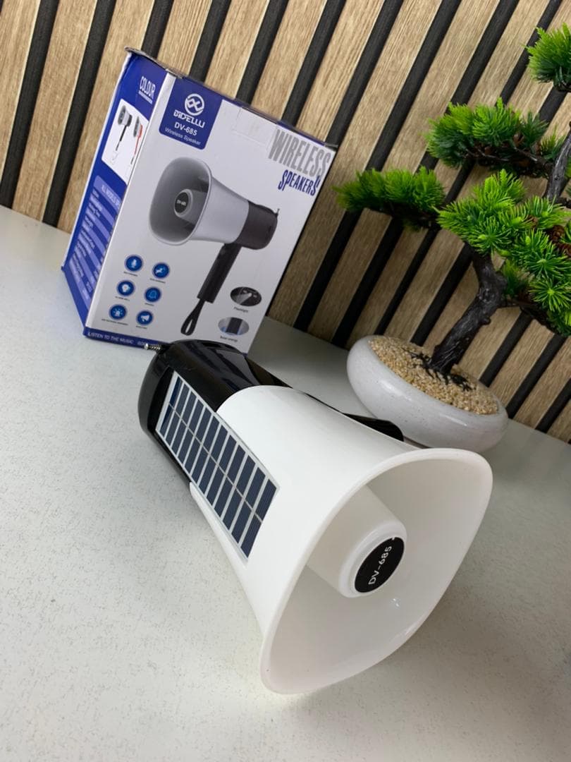 Mégaphone solaire portable pour Enregistrement en Extérieur avec Bluetooth V5.3 – مكبر صوت ومسجل بلوتوث - Électronique - صورة حقيقية 9