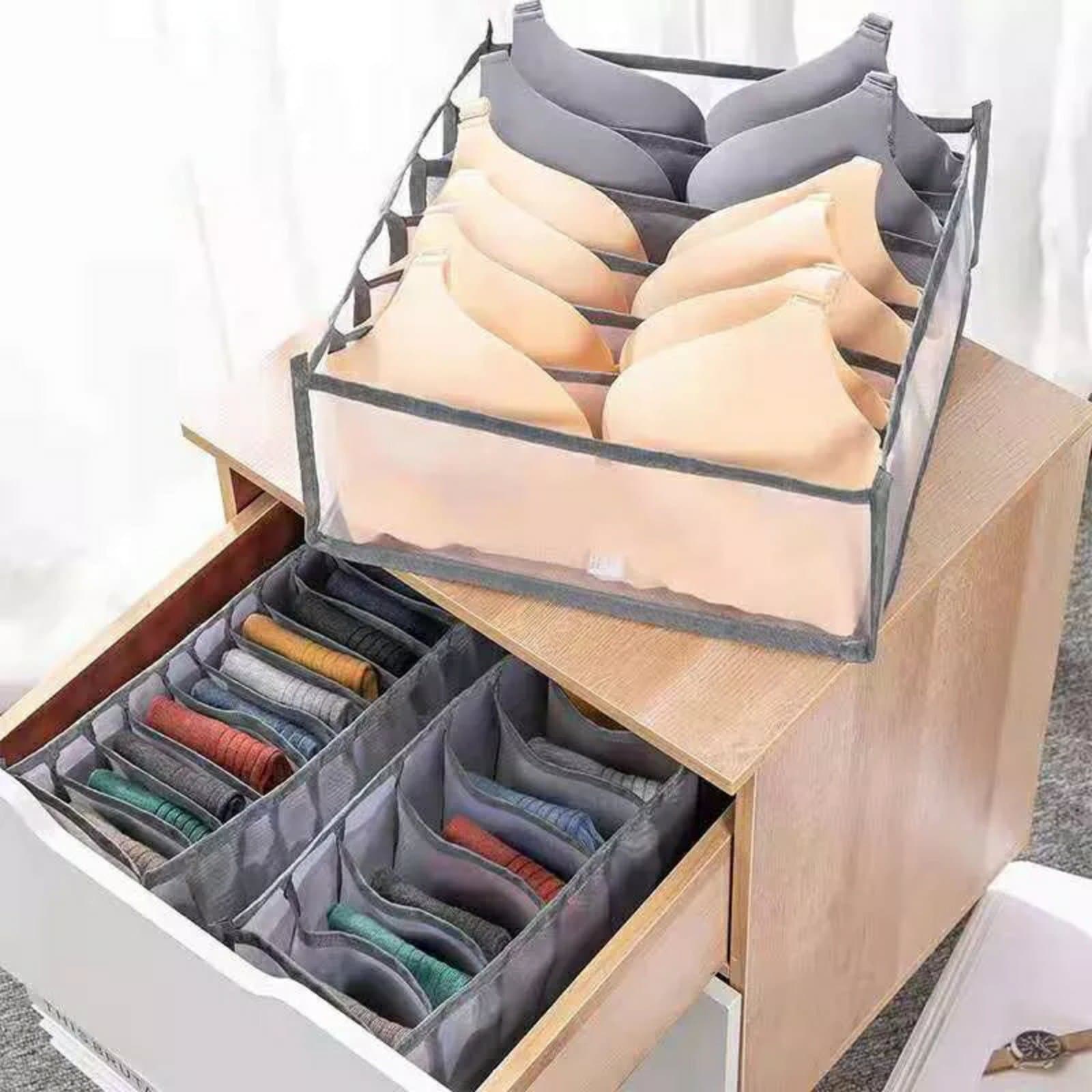 Organisateur de Sous-Vêtement Transparent 3PCS dans Tiroirs - Maison - صورة 4