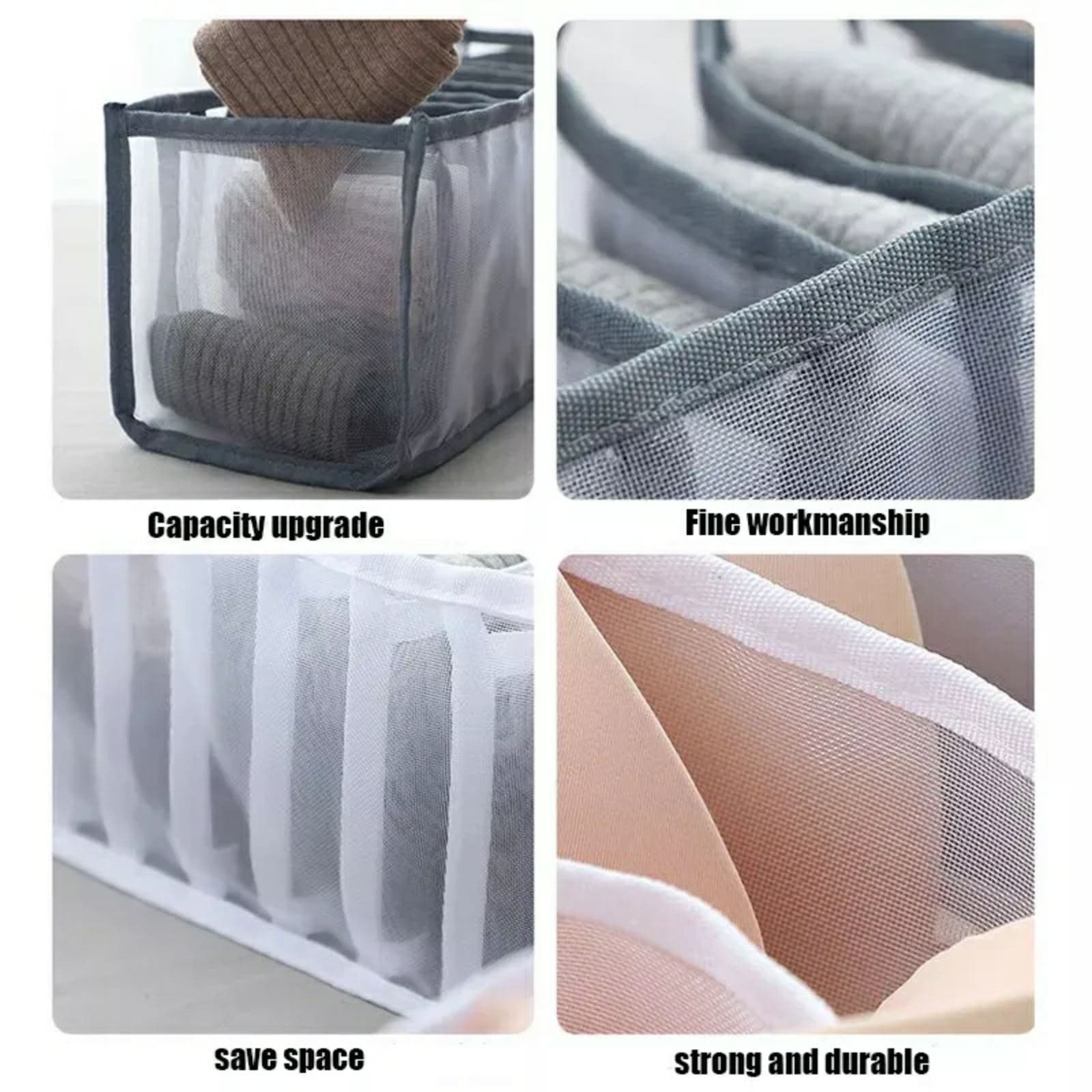 Organisateur de Sous-Vêtement Transparent 3PCS dans Tiroirs - Maison - صورة 10
