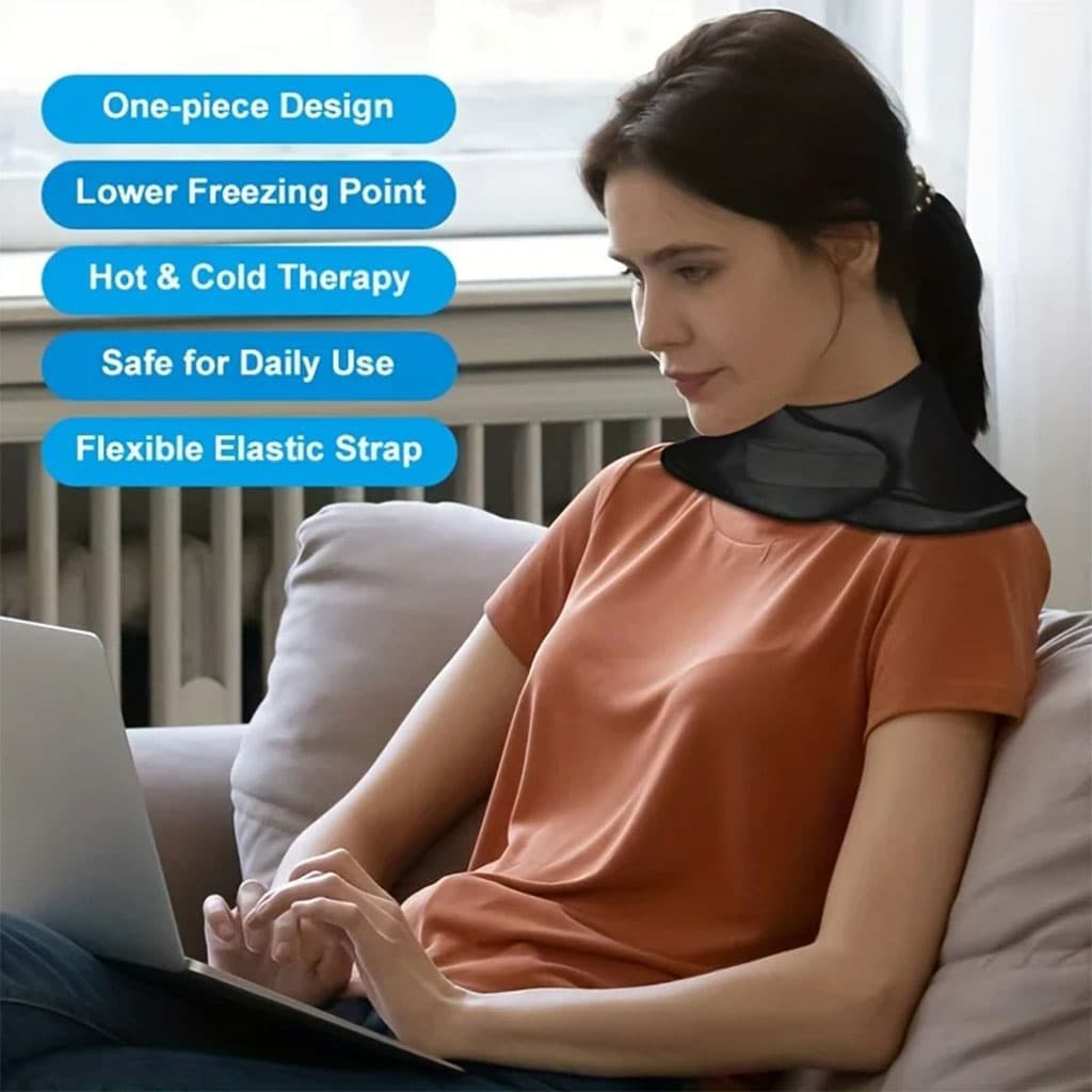 Pack de Glace Cervical Chaud et Froid en Gel Réutilisable pour Soulager les Douleurs - Soins et Beauté - صورة 4