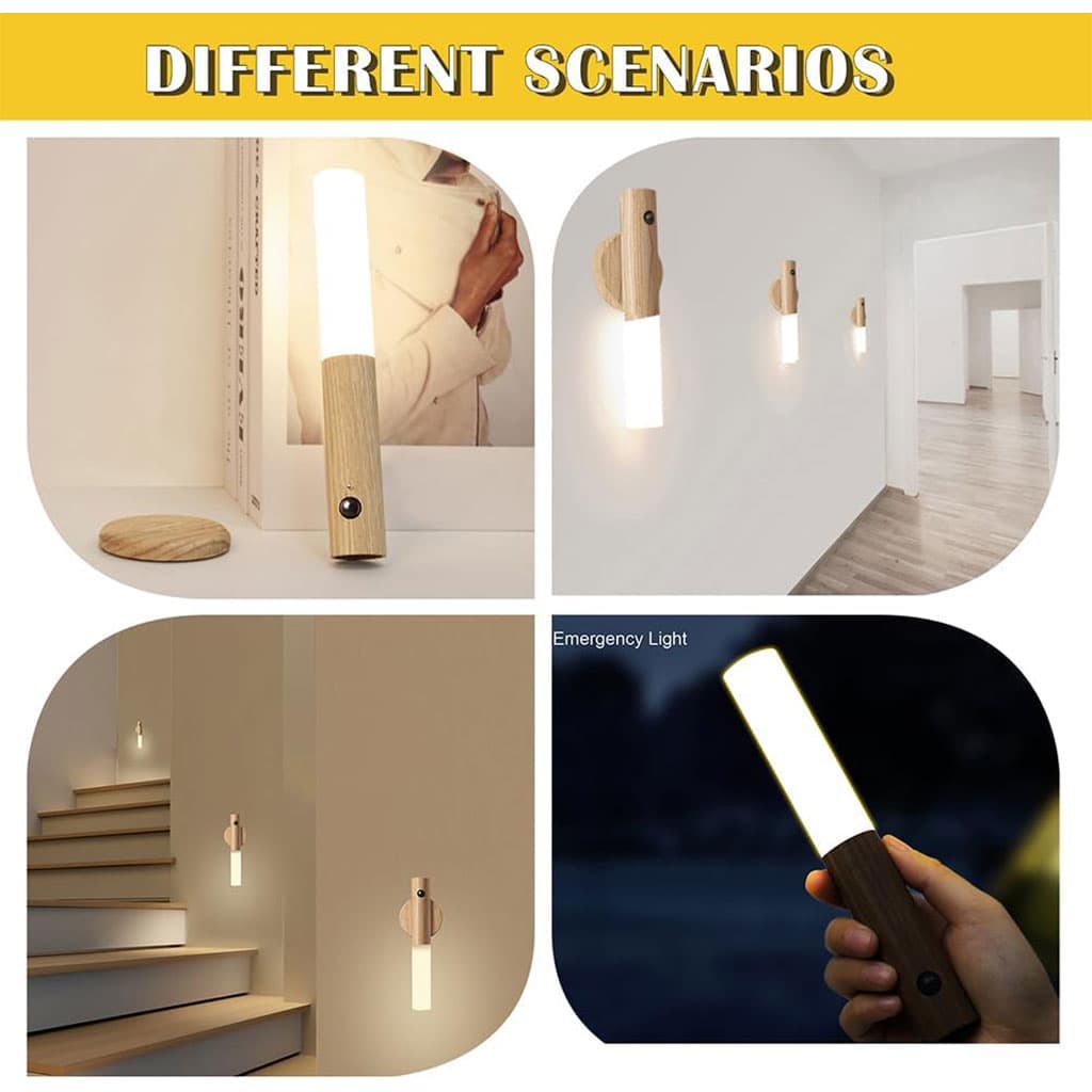 Pack 2 applique murale magnétique à détecteur de mouvement avec batterie rechargeable – طقم مصباحين بمستشعر حركة - Maison - صورة 7