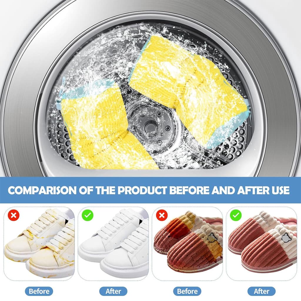 Sac de lavage chaussures pour machine à laver en microfibre 1Pcs – كيس من ميكروفيبر لغسل الأحذية في الغسالة - Divers - صورة 5