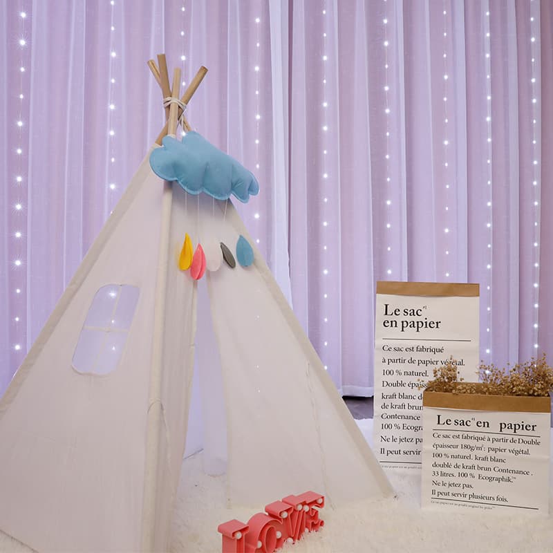 Rideau Lumineux 3\3 M 220 V pour la décoration extérieure Et des fêtes à la maison - Maison - صورة 9