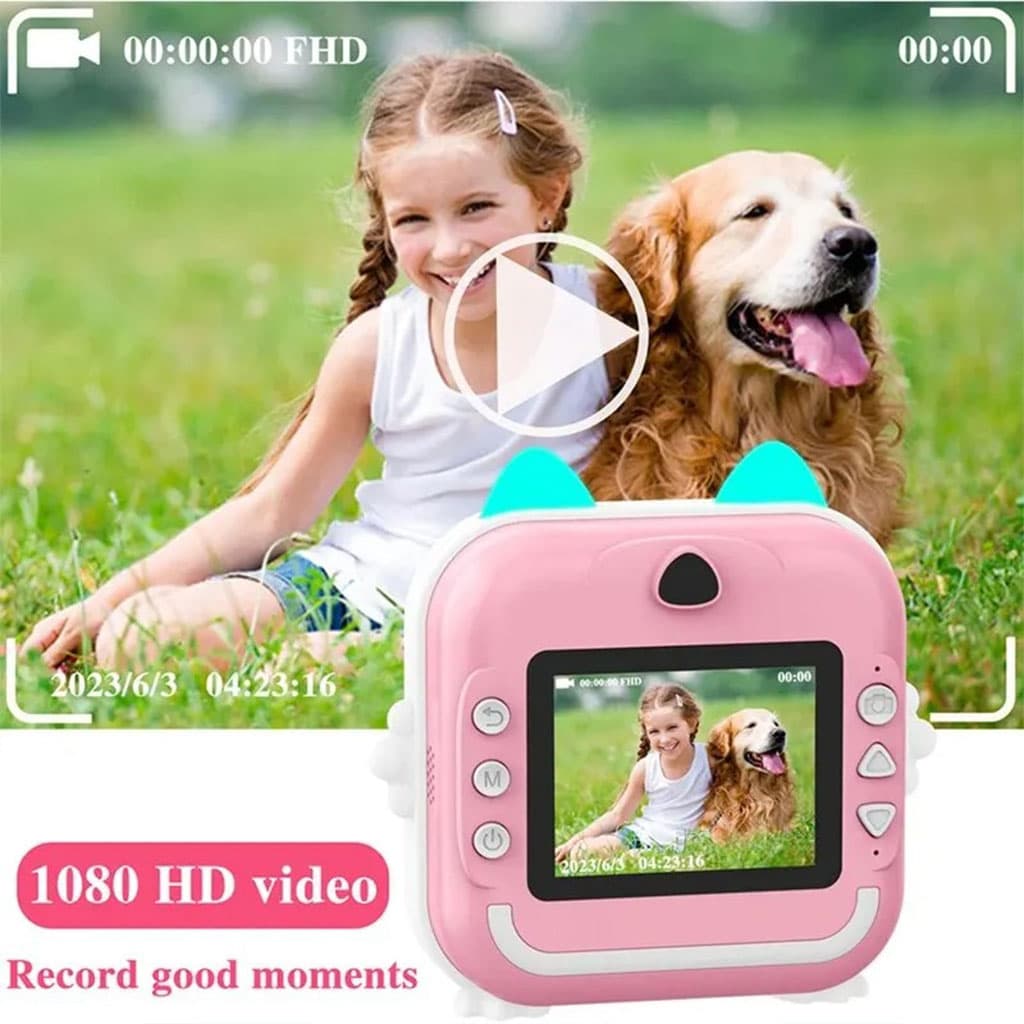 Appareil Photo Numérique HD pour Enfants avec Imprimante Thermique – كاميرة أطفال وصابعة صور فورية - Jouet & Gaming - صورة 3