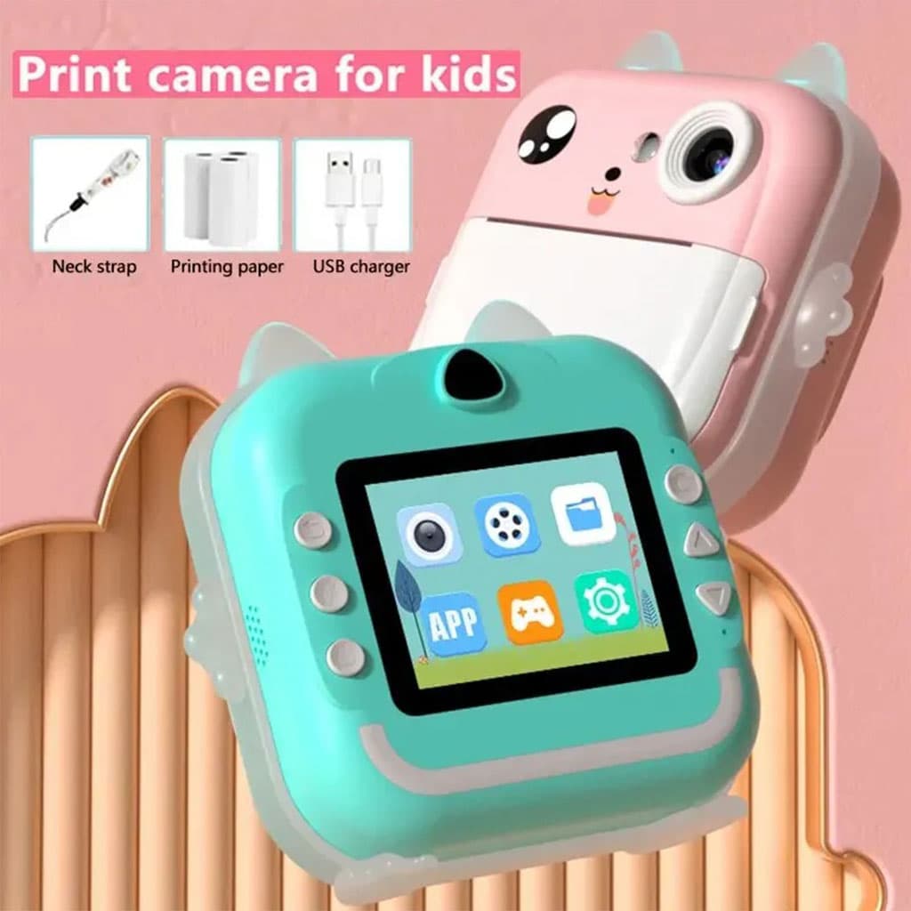 Appareil Photo Numérique HD pour Enfants avec Imprimante Thermique – كاميرة أطفال وصابعة صور فورية - Jouet & Gaming - صورة 5