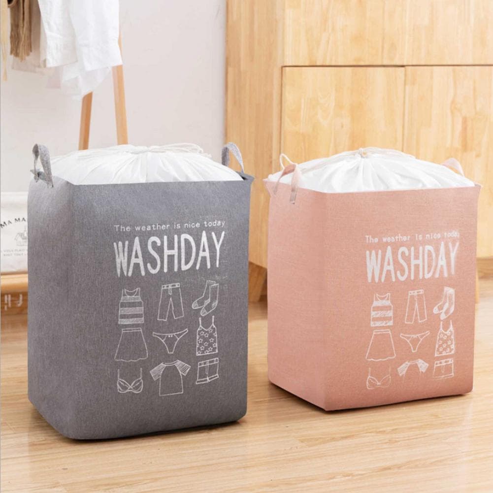Panier à linge de grande capacité pliable pour vêtements couette, vêtements sales pour salle de bain moderne - Maison - صورة 4