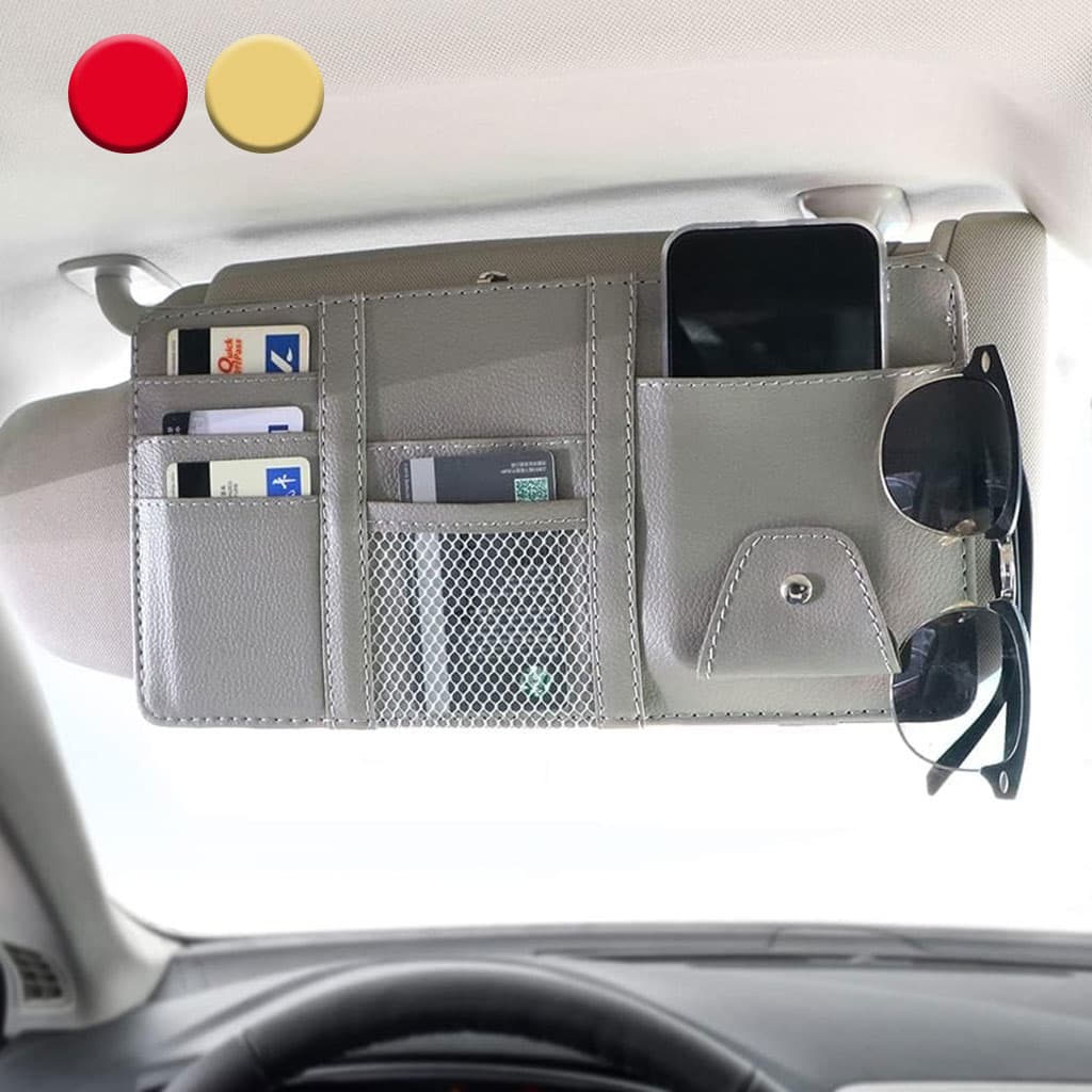 Organiseur de pare-soleil universelle de voiture multifonctionnel – منظم أغراض في السيارة - Accessoires Auto/Moto - صورة 1