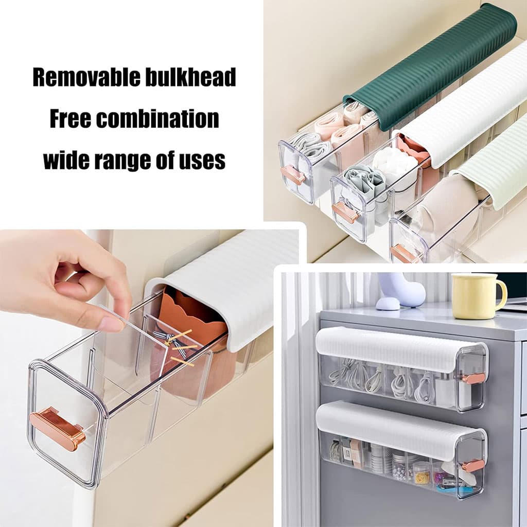 Boîte de rangement multifonctionnelle à plusieurs compartiments 1Pcs – علبة لتنظيم الأغراض متعددة الإستعمالات - Cuisine - صورة 4