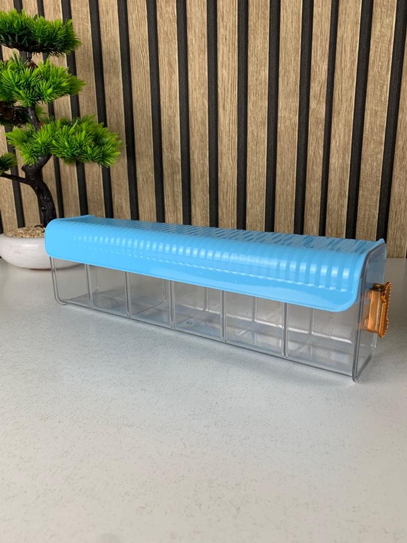 Boîte de rangement multifonctionnelle à plusieurs compartiments 1Pcs – علبة لتنظيم الأغراض متعددة الإستعمالات - Cuisine - صورة حقيقية 8