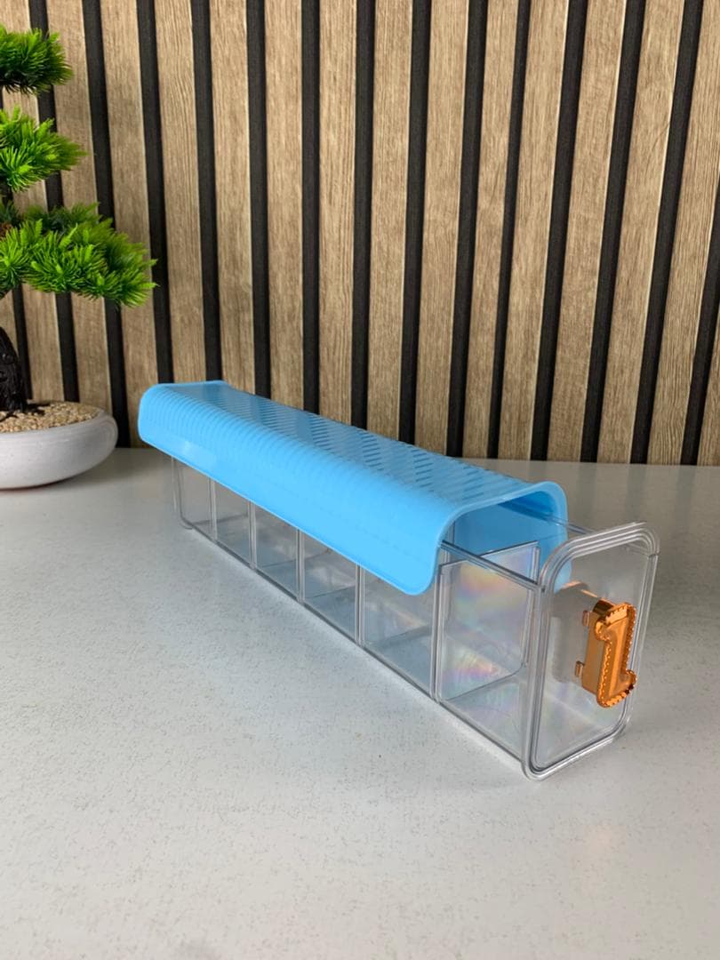 Boîte de rangement multifonctionnelle à plusieurs compartiments 1Pcs – علبة لتنظيم الأغراض متعددة الإستعمالات - Cuisine - صورة حقيقية 9