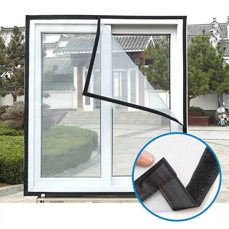 Moustiquaires Pour Fenêtre Avec Fixation 1.4 × 1.2 M - Maison - صورة 4