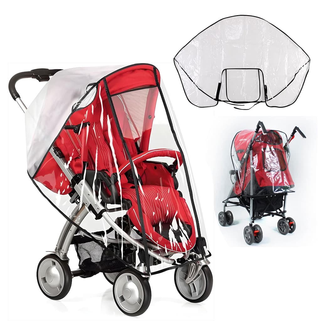 Housse Poussette Transparente et Imperméable Taille Standard – غطاء عربة الأطفال - Maternité - صورة 1